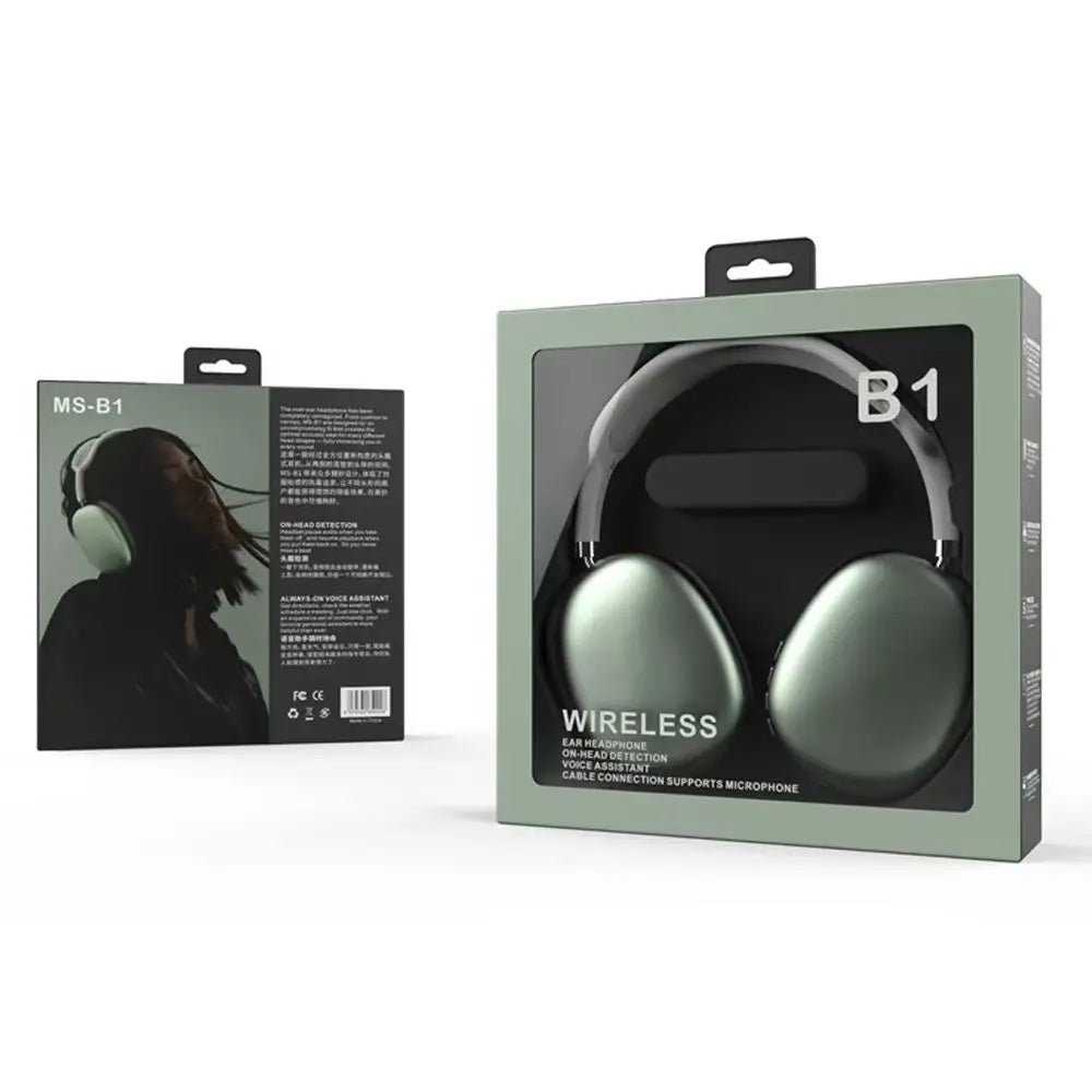 Wireless Bluetooth 5.3 Headset Headphones Outdoor Sports Gaming Wireless Headphones Noise Cancelling Earbuds 3D Hi-Fi sound qual