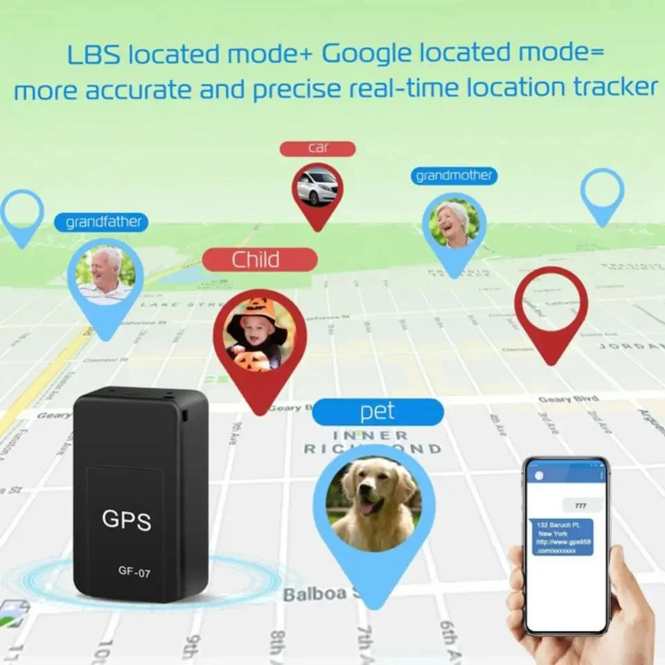 GPS Tracker Real-time Mini Magnetic Car Tracker GPS Real TimeTracking Locator Device Vehicle Locator Pet Tracker