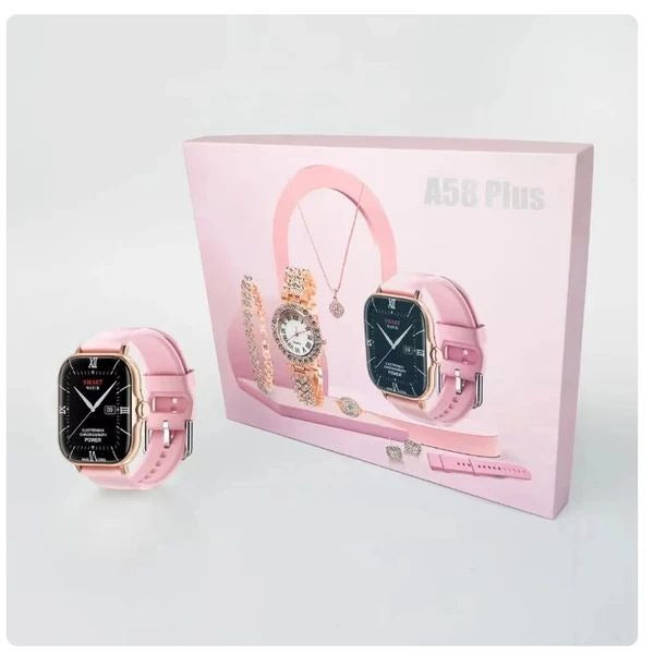 A58 Smart Watch 5 in 1 Women Watch